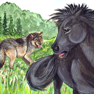 Il cavallo e il lupo