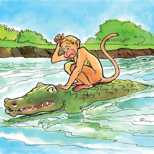 La scimmia e il coccodrillo